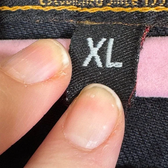 Milwaukee Leather Black Denim Studded Moto Jean Jacket Women XL Bikercore Grunge - Picture 8 of 9